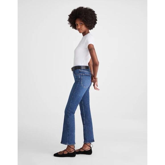 Madewell The Petite Vintage Flare Crop Jean Larkwood Wash $148 Size 26P - Picture 2 of 7
